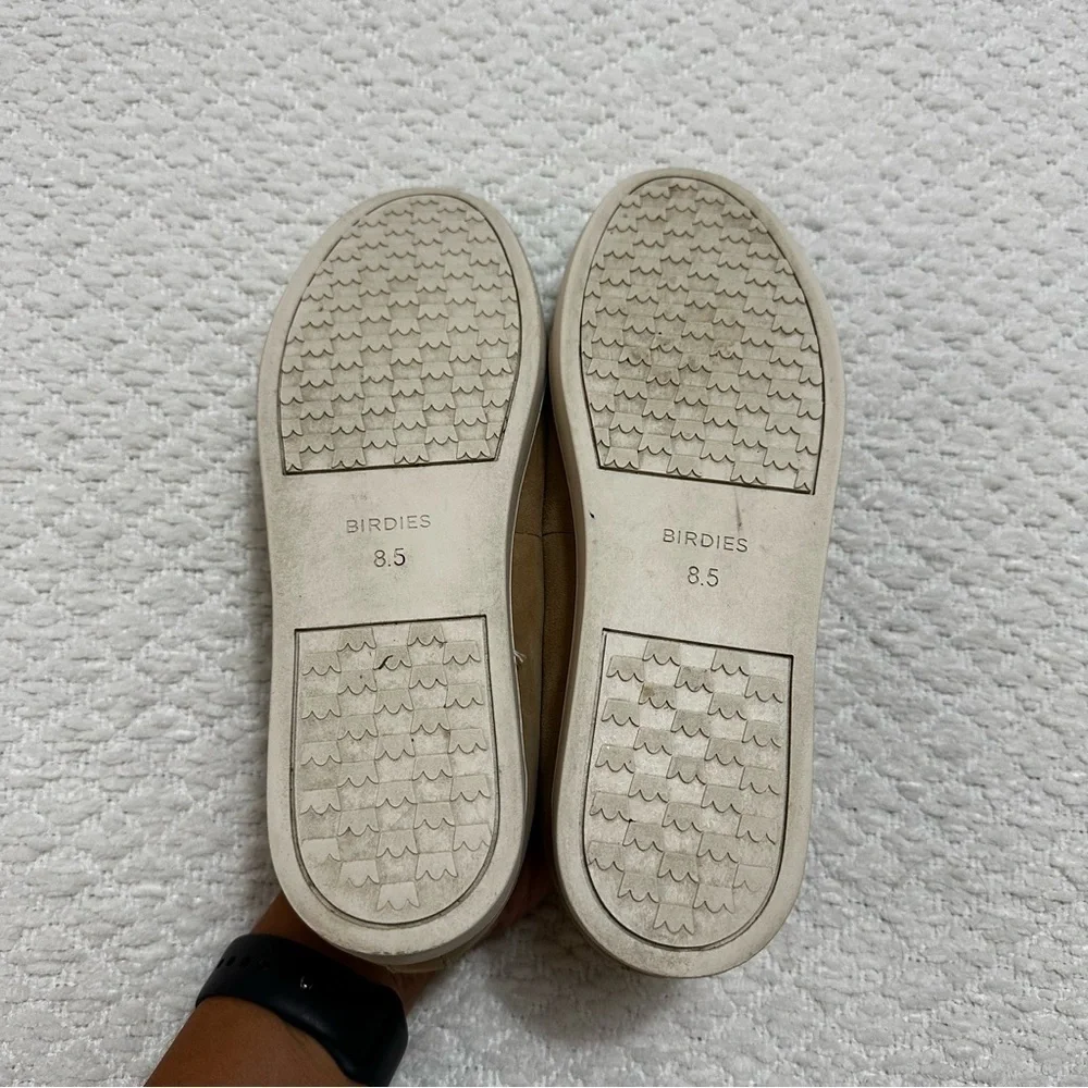 Birdies The Swift Classic Shell Sneakers Beige Suede Slip On Women’s Size 8.5 - Picture 8 of 9